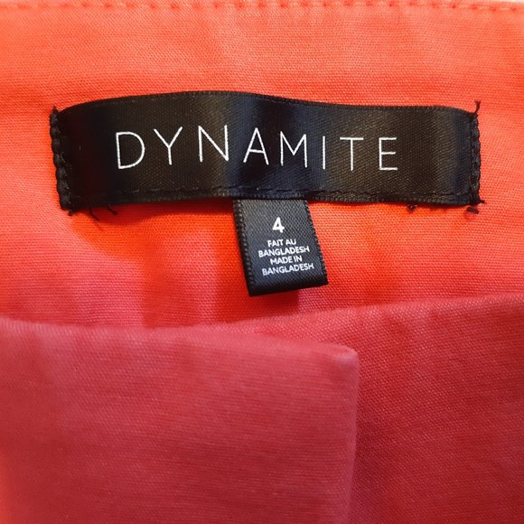 Dynamite High-Rise Peach Slack Short Size 4 - Picture 4 of 4
